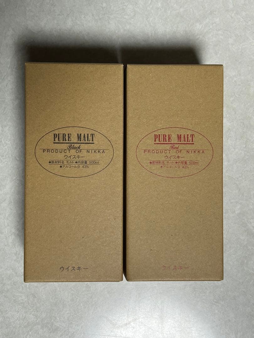 NIKKA ピュアモルト ブラック & レッド セット