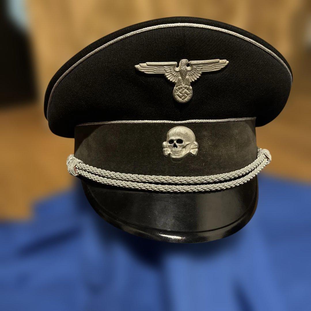 【ヤンケ社製】アルゲマイネ将官制帽　実物生地　シュミット&ゾーン帽章付き