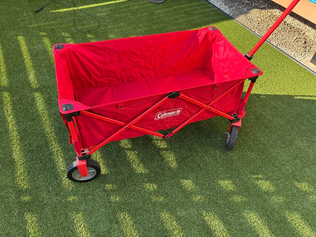 Coleman キャリーカート 赤
