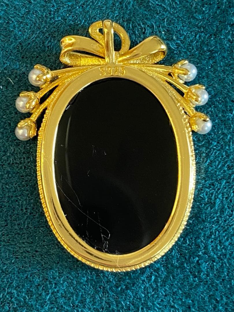 天然瑪瑙　カメオ　猫ちゃん　子猫　ペンダントトップ　天然石　高品質