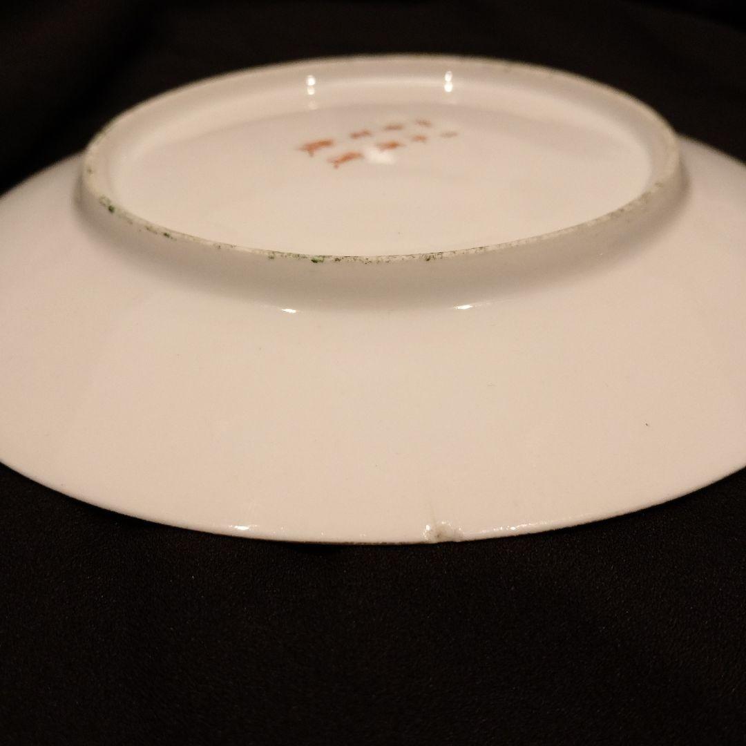 明治期　横浜焼　井村彦次郎　スズメ　皿　骨董　里帰り　輸出品