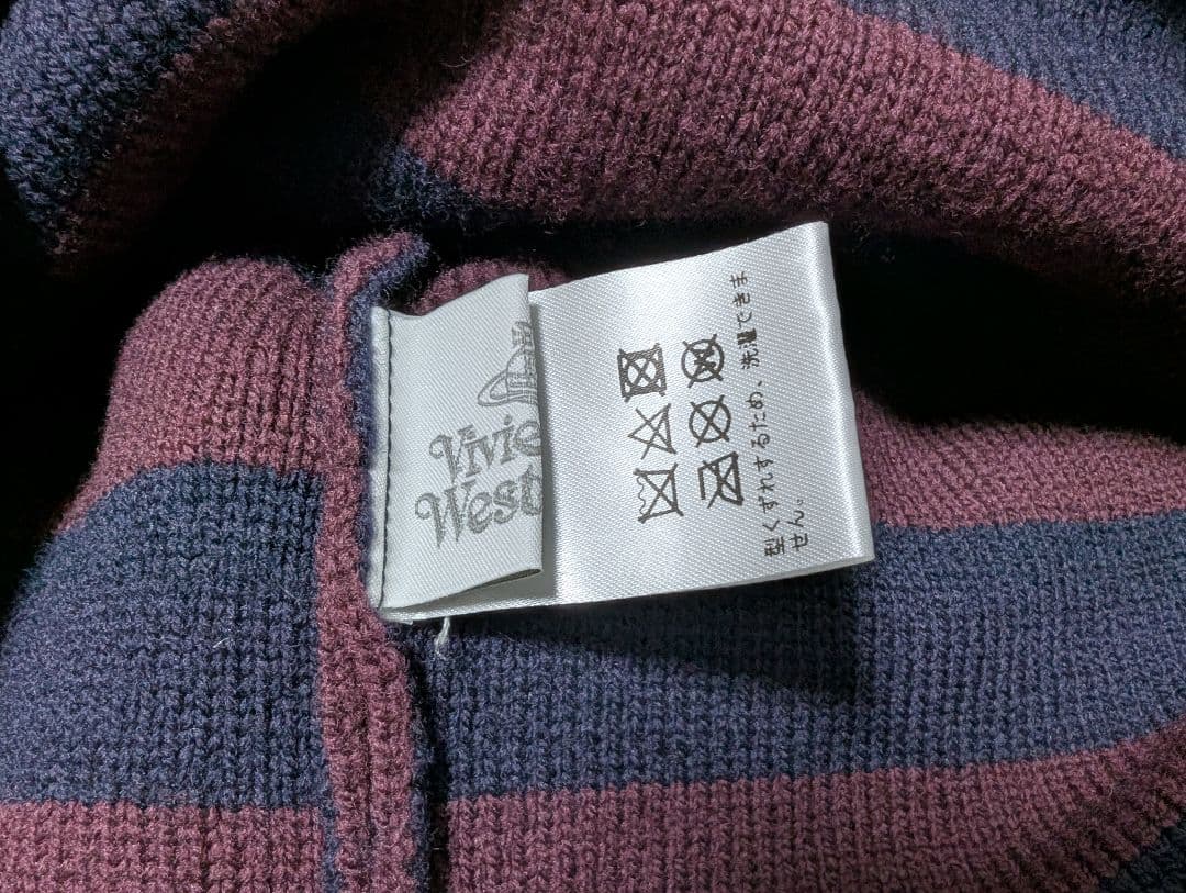 美品【Vivienne Westwood】ORBフラップ付ワッチ耳あて付ニット帽