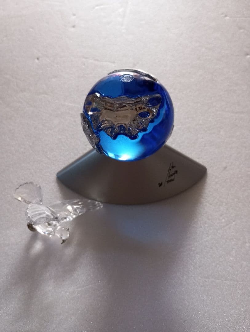 スワロフスキー❤ミレニアム❤地球と鳩❤クリスタルプラネット❤スワロ