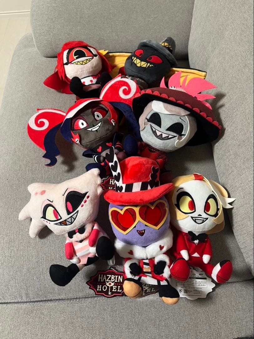 ハズビン・ホテルへようこそ　おすわりぬいぐるみ　ラウンドワン限定　7種セット