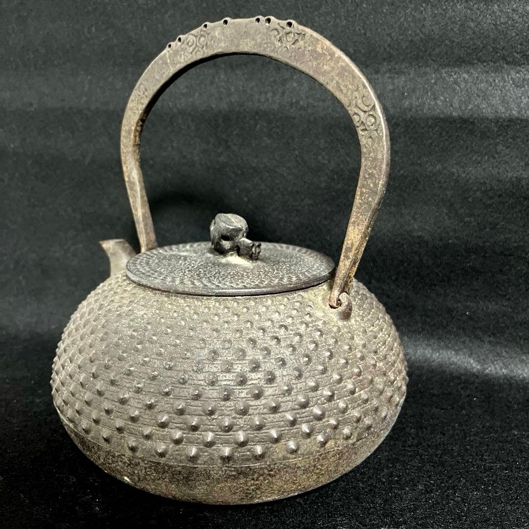 【F】南部鉄瓶　茶道　道具