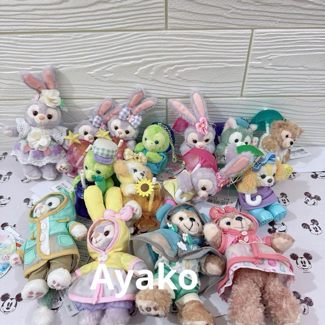 15点セット　ダッフィー　ぬいぐるみバッジ　ぬいぐるみストラップ