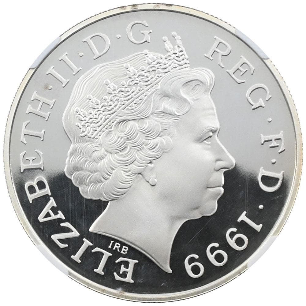 1999年 ダイアナ妃 5ポンド 銀貨  NGC PF67UC 043