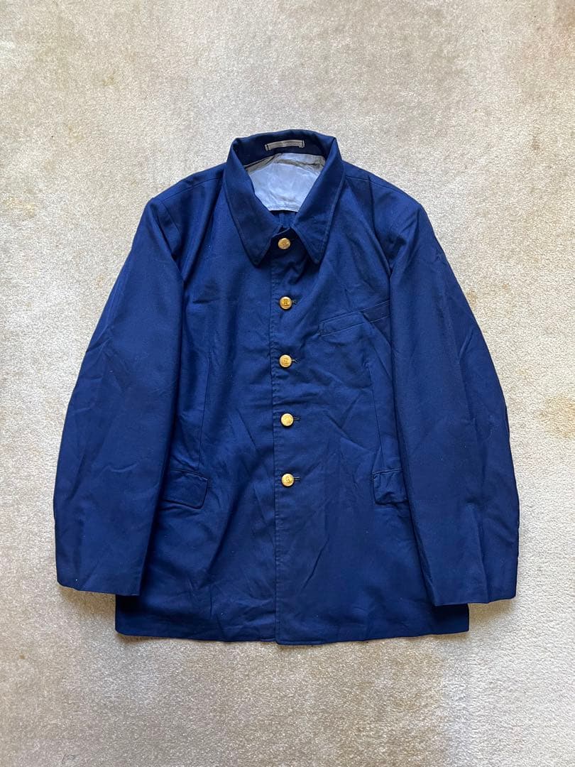 ワークジャケット 昭和レトロ 当時物 鉄道グッズ 制服 作業着 フランス
