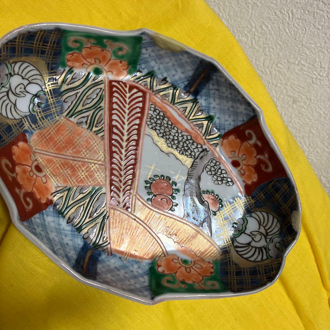 古伊万里　色絵　５枚　古美術