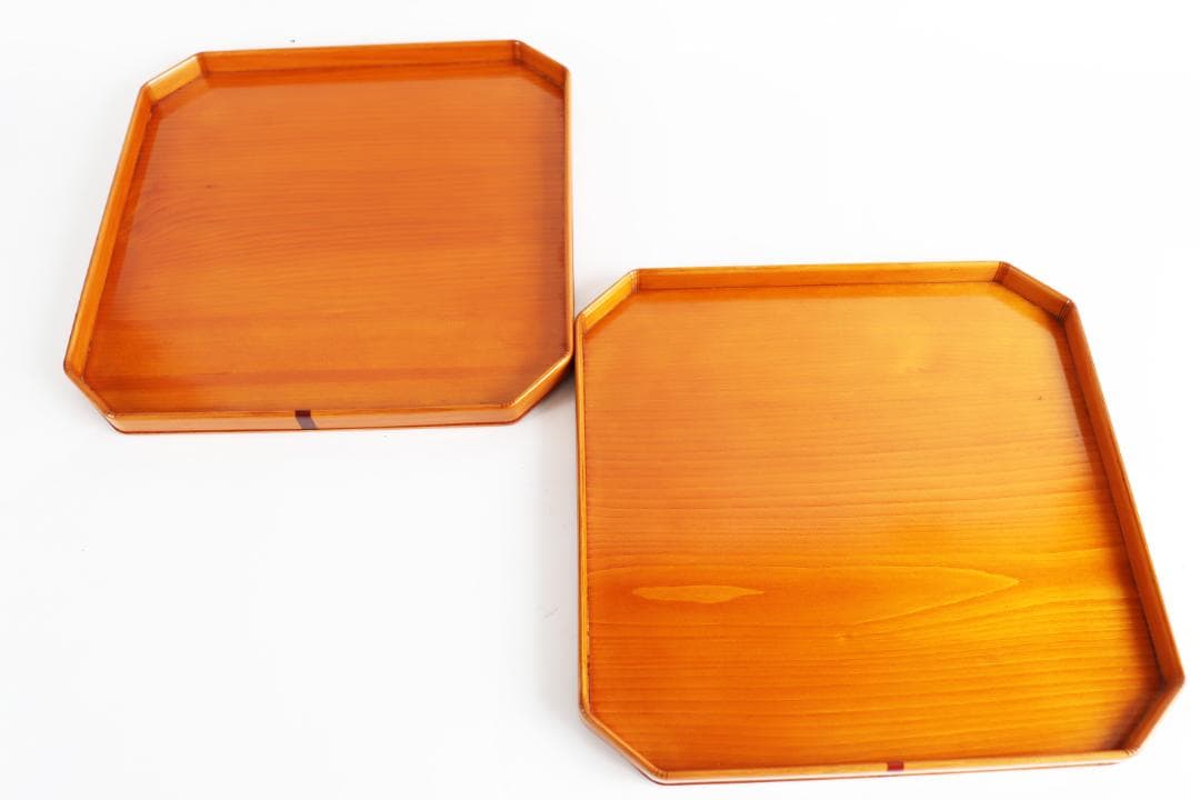 春慶塗 吸物椀膳 木製漆器 角膳 10客 懐石道具会席