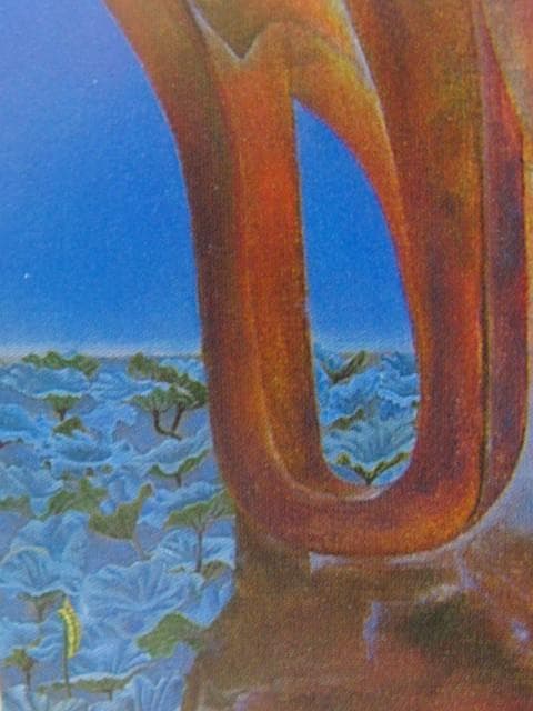 奥谷博、『佛頭』、希少画集より、状態良好、新品木製額・額装付