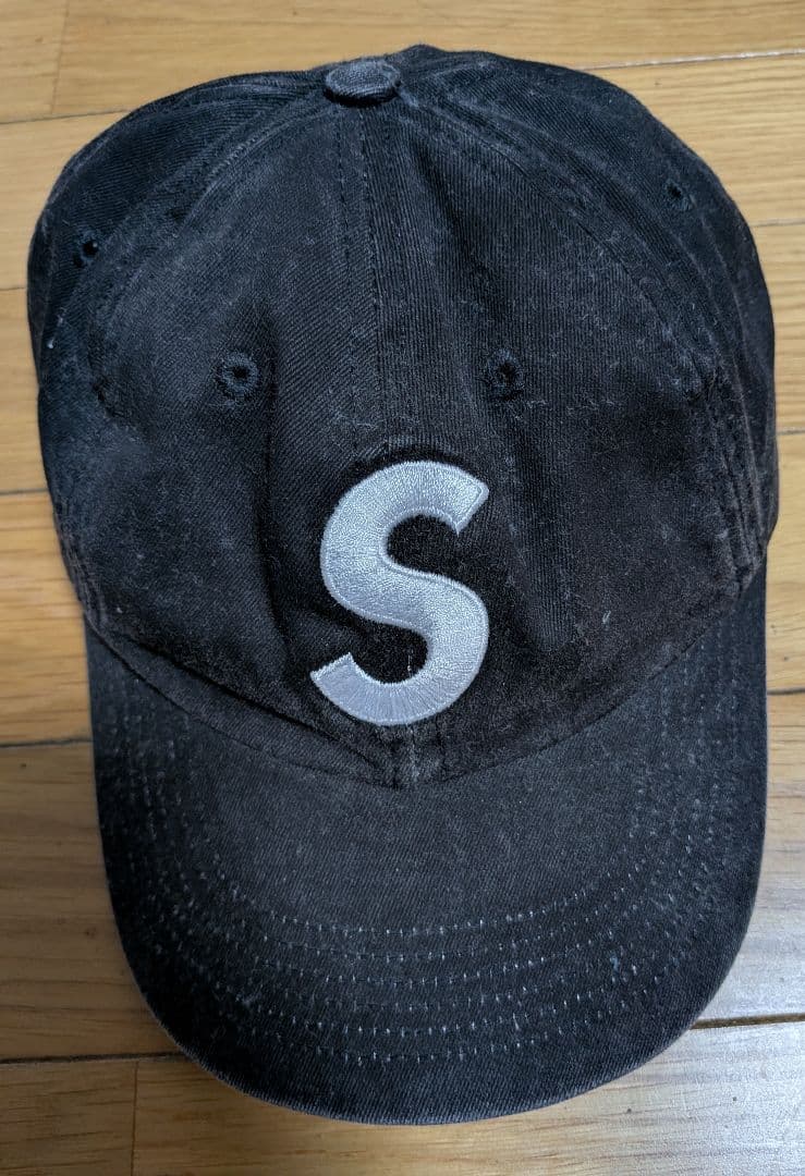Supreme ブラック キャップ Sロゴ