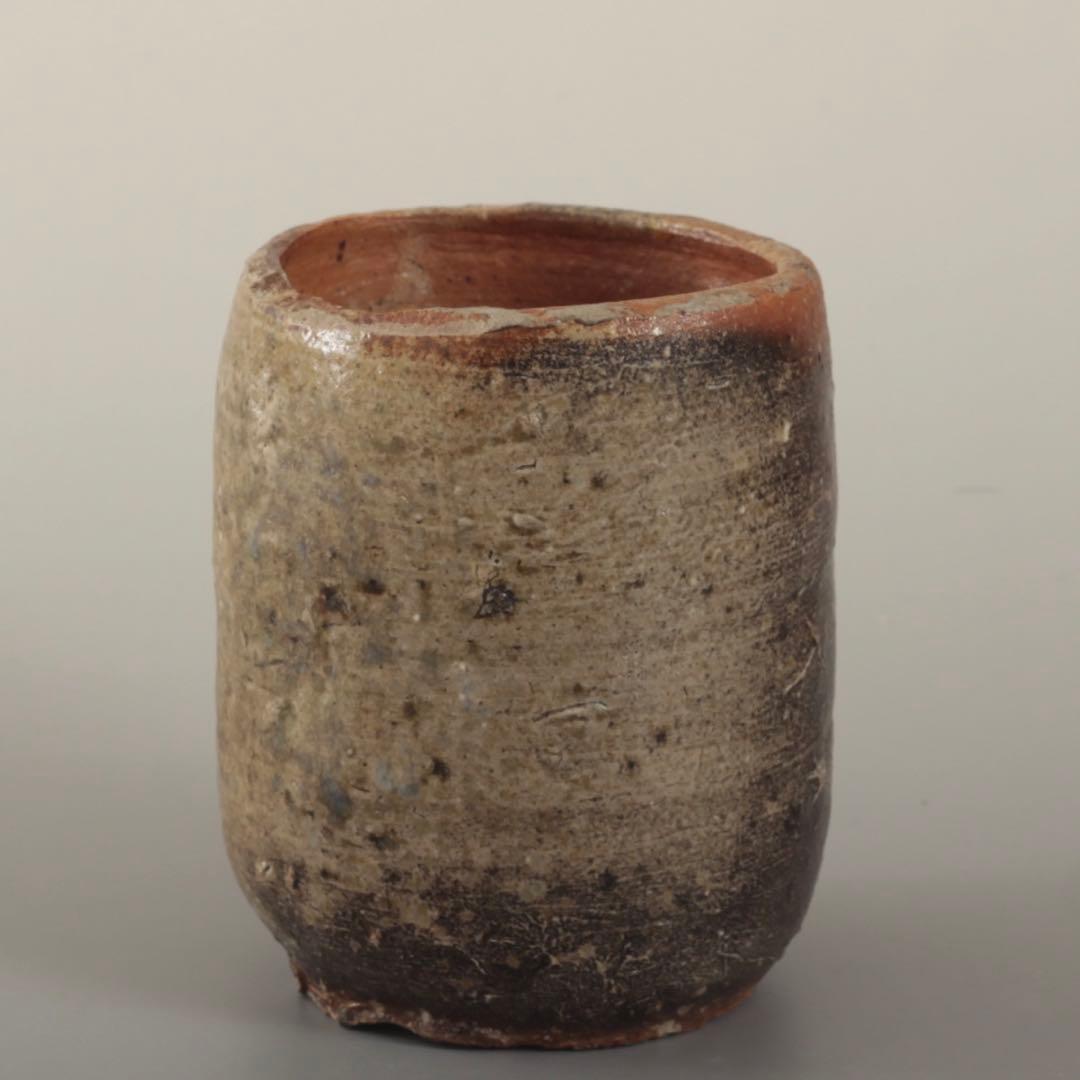 信楽 筒茶碗 信楽焼 古美術 古道具 アンティーク 茶道具