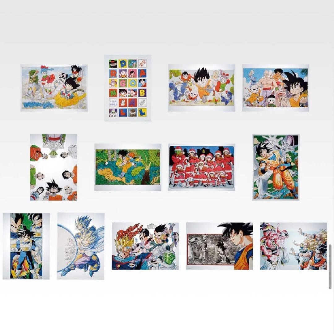 ドラゴンボール 一番くじ H賞 鳥山明カラーイラスト クリアポスター