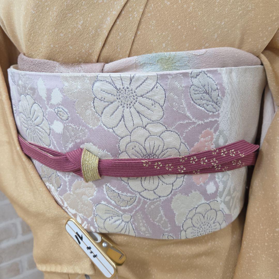 辻ケ花訪問着4点フルセット、 着物、袋帯、帯締め、帯揚げ