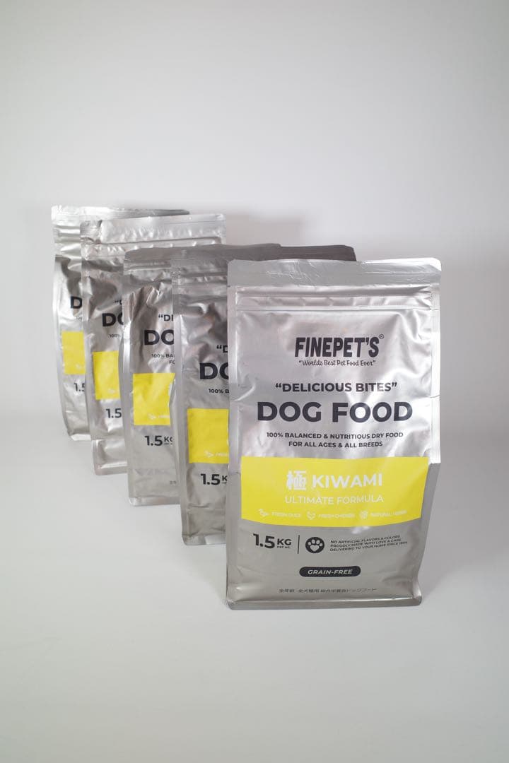 FINEPETS DOG FOOD KIWAMI 1.5kg (5袋セット)