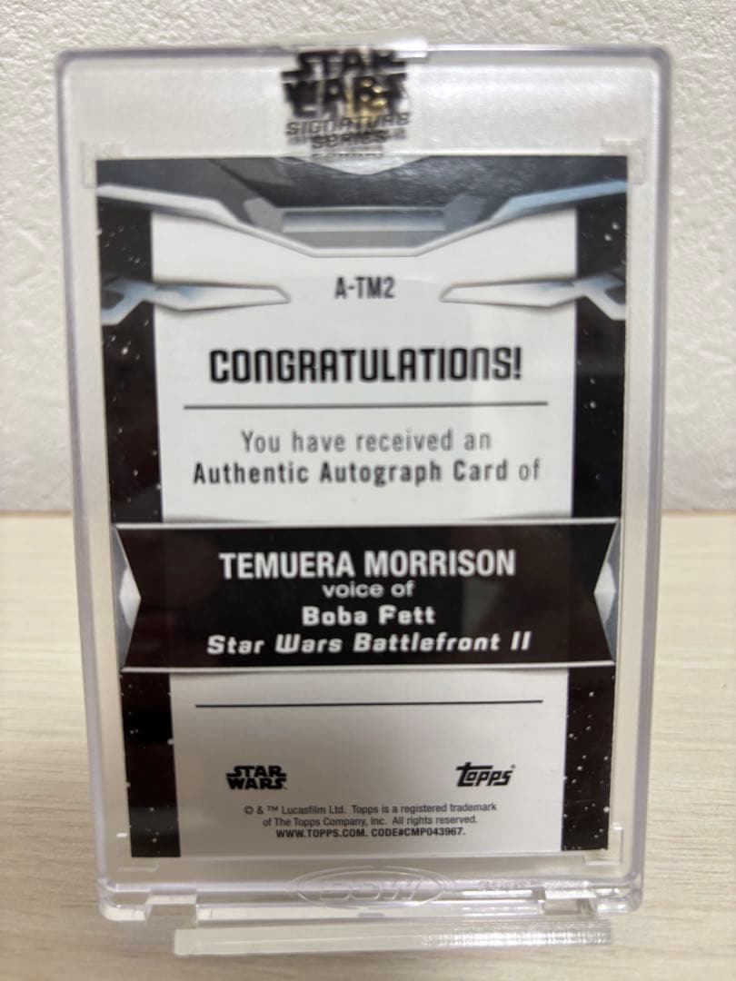 topps starwars 50シリ　ボバフェット　サインカード