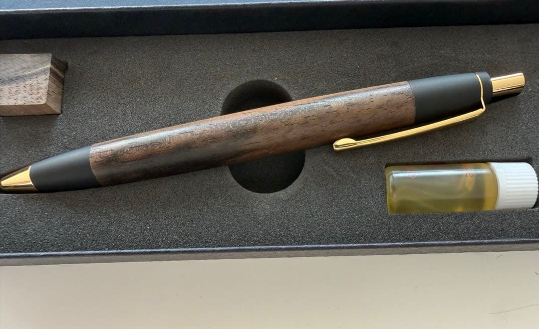 野原工芸 黒柿 スタンダードボールペン