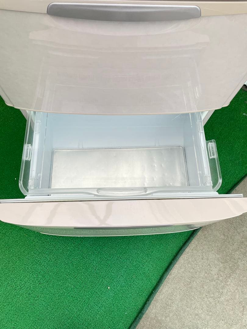 905 三菱 おしゃれレトロ5ドア冷蔵庫 455L 右開き シャンパンロゼ 国産