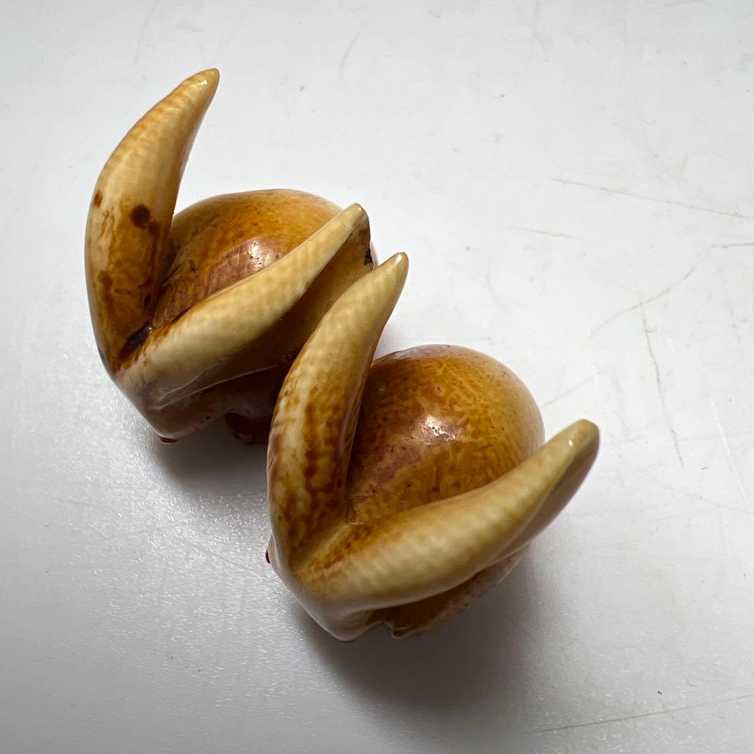 極上寛公銘　ウサギ根付　23g 東Y8-0114☆2F