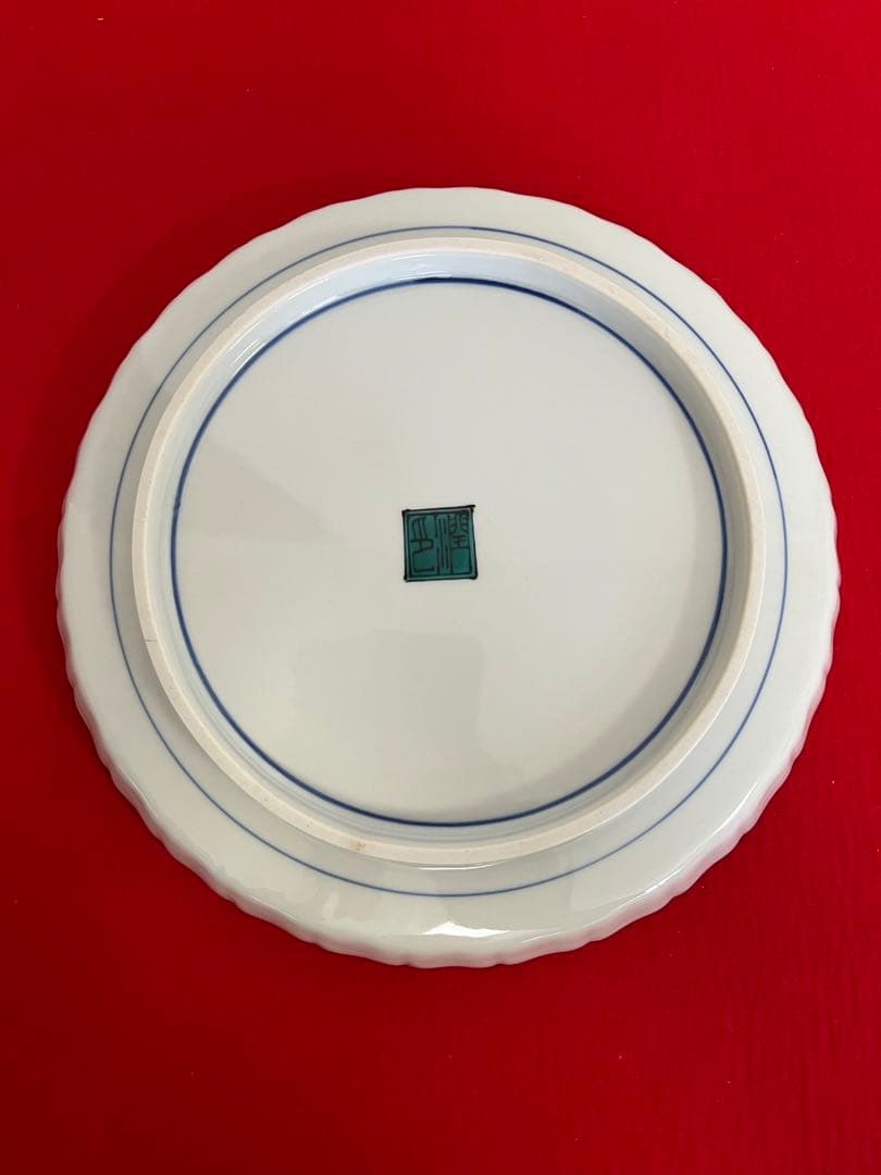 日本工芸会正会員 武腰潤 色絵 飾皿 管理K359 九谷焼 飾り皿