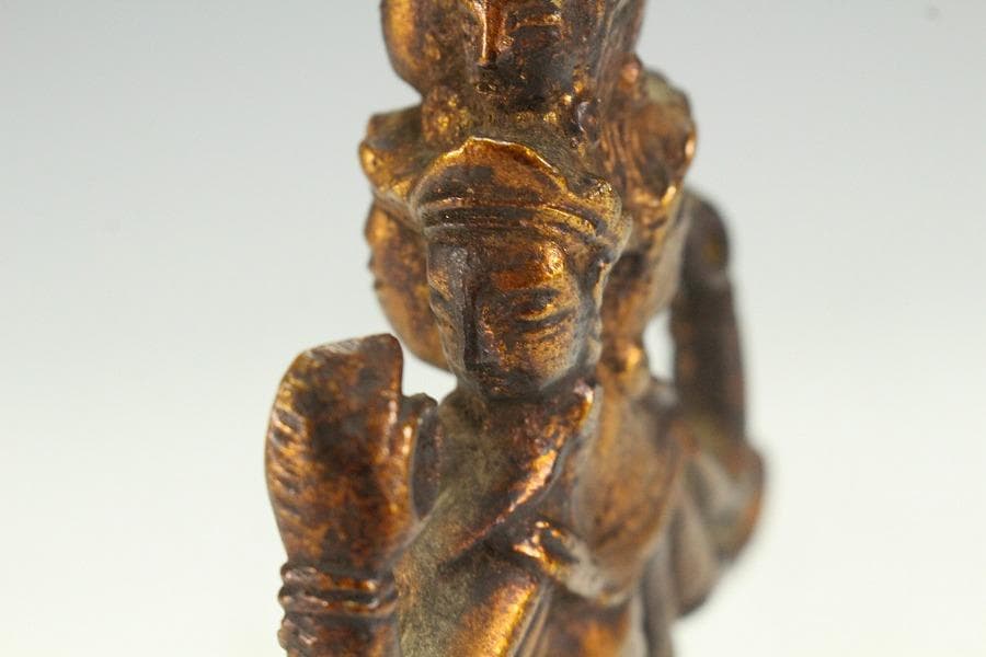 仏教美術 ガンダーラ 銅仏像(K-XA901)