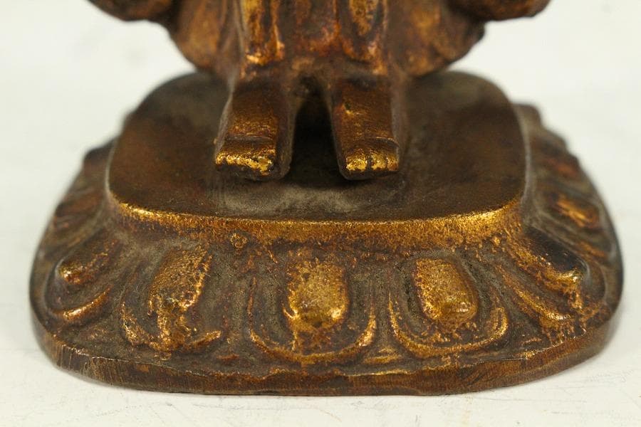 仏教美術 ガンダーラ 銅仏像(K-XA901)