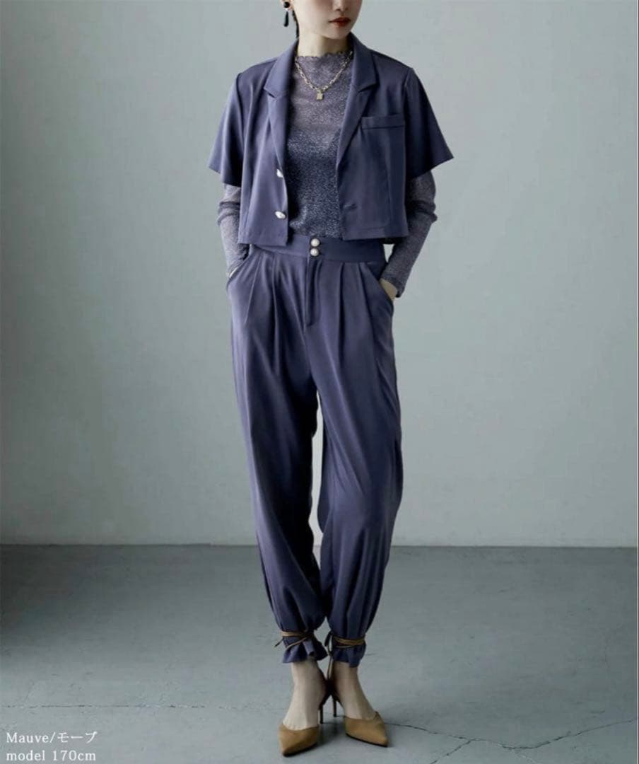 etoll. 3 pieces ジャケット＆パンツ セットアップドレス