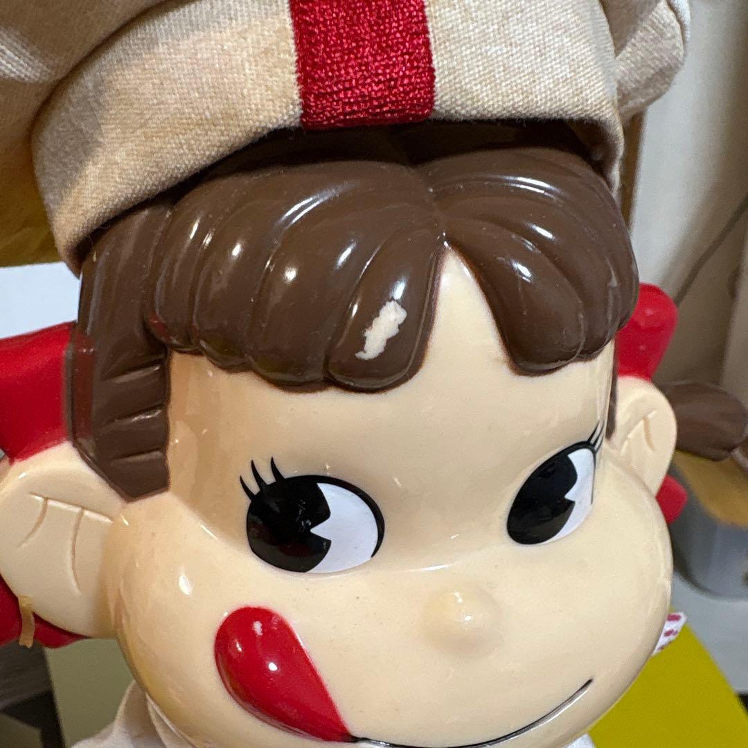 ペコちゃん フィギュア 3体セット　首振り　卓上ユニフォーム　まとめ売り