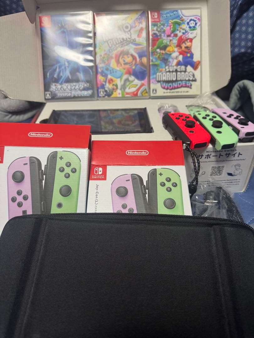 Nintendo Switch 本体 + ゲームソフト3本 + ジョイコンセット