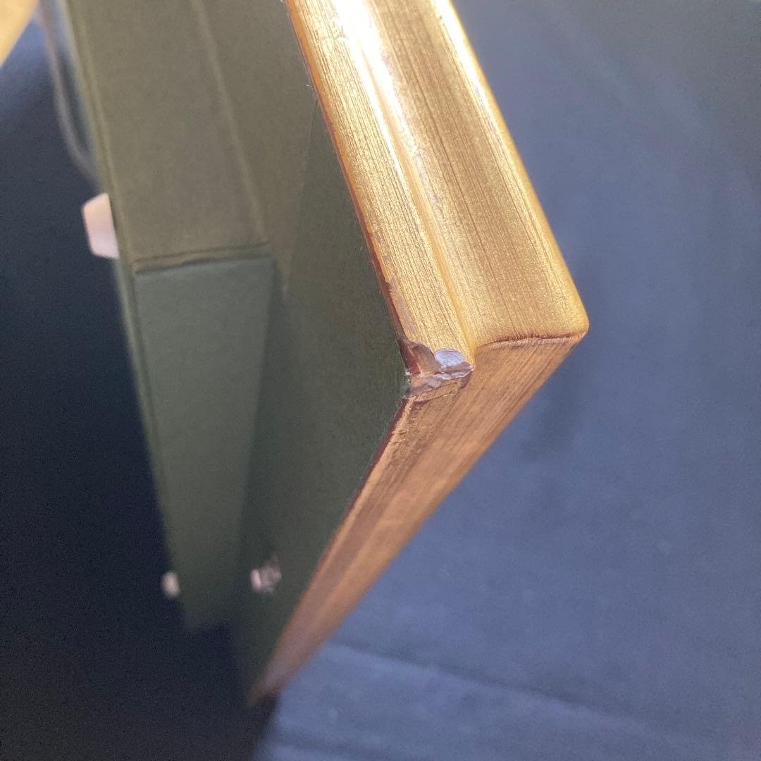 奥西賀男「オリエンタルポピー」￼8F額約64×57絵45.5×38cm師小磯良平