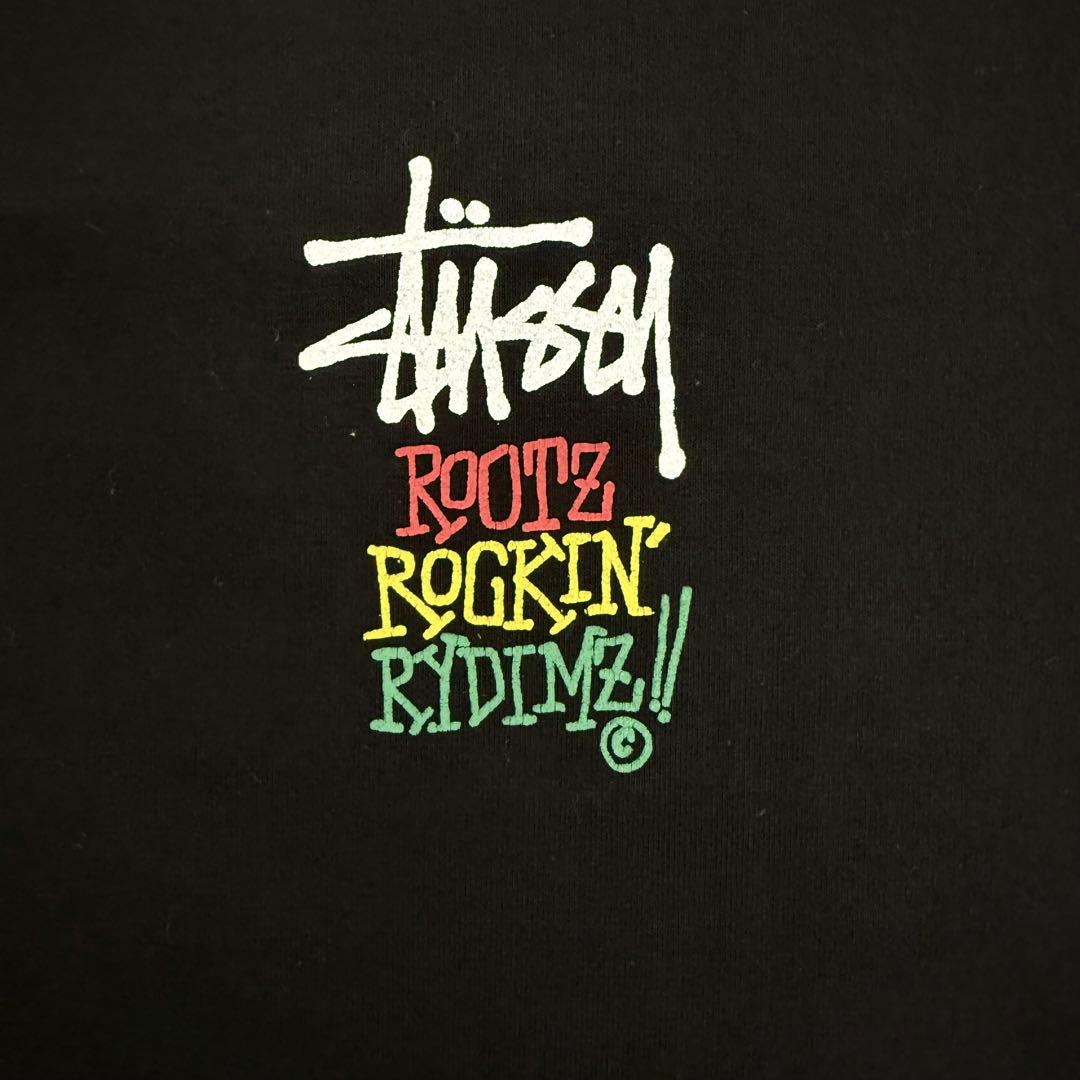美品 old stussy 90s ビンテージ ラスタ シャドーマン Tシャツ