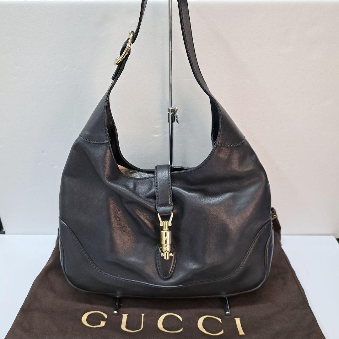 GUCCI ワンショルダー ニュージャッキー レザー ブラック