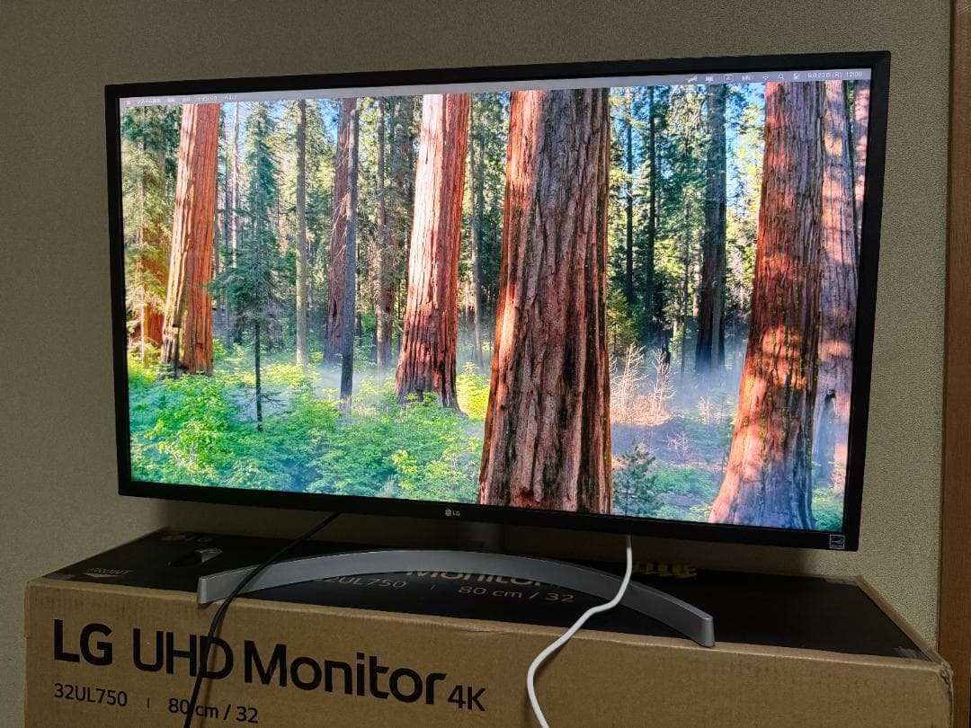 LG 32UL750-W 31.5型 4K 液晶モニター