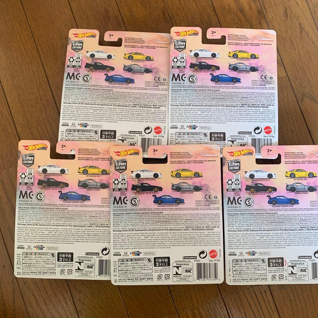 Hot Wheels ストリートチューナーズ 5台