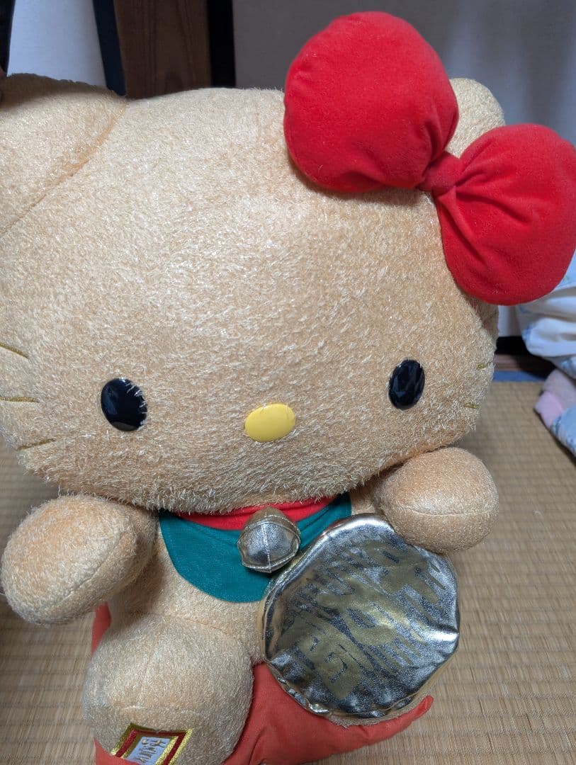 招きキティ　（レア）ハローキティ ぬいぐるみ 大きめ
