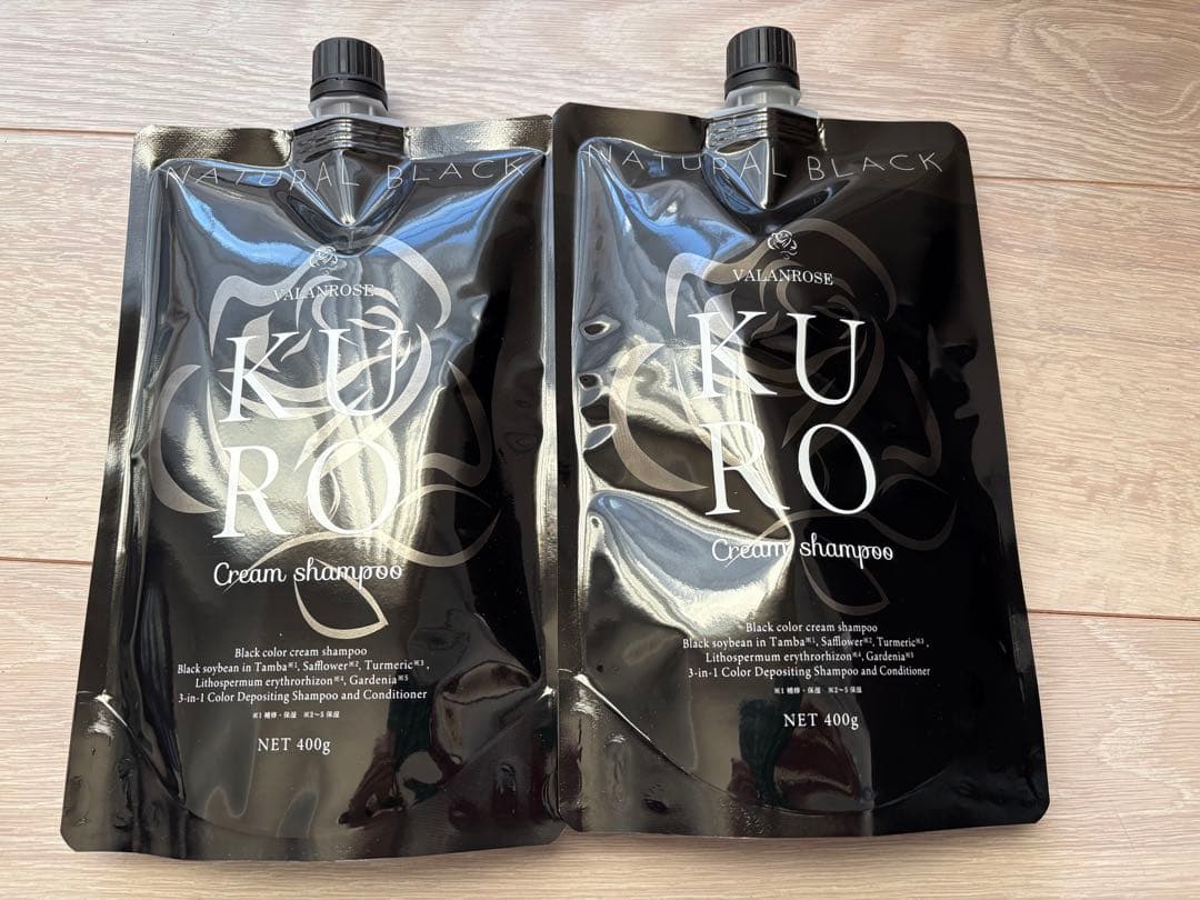 バランローズ　KURO クリームシャンプー ナチュラルブラック　2個セット