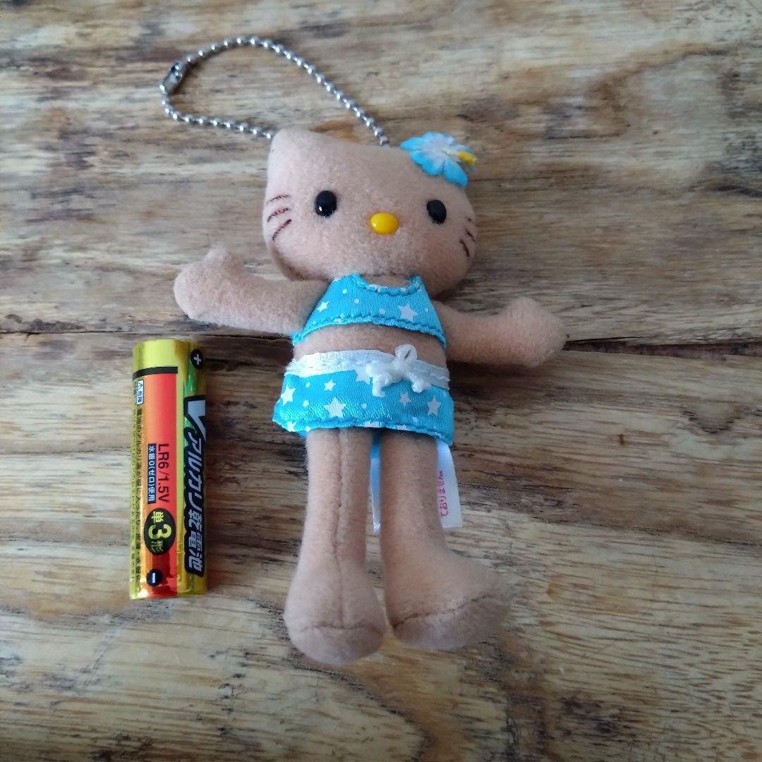 2002年足長ハローキティ 日焼け　色黒　ビキニ ぬいぐるみストラップ