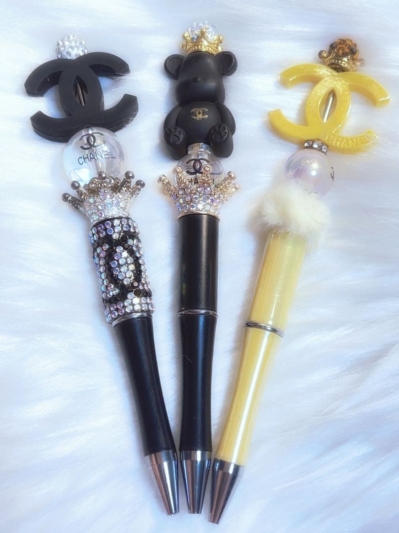 ✧︎*。CHANEL ボールペン 3本セット ブラック ゴールドイエロー