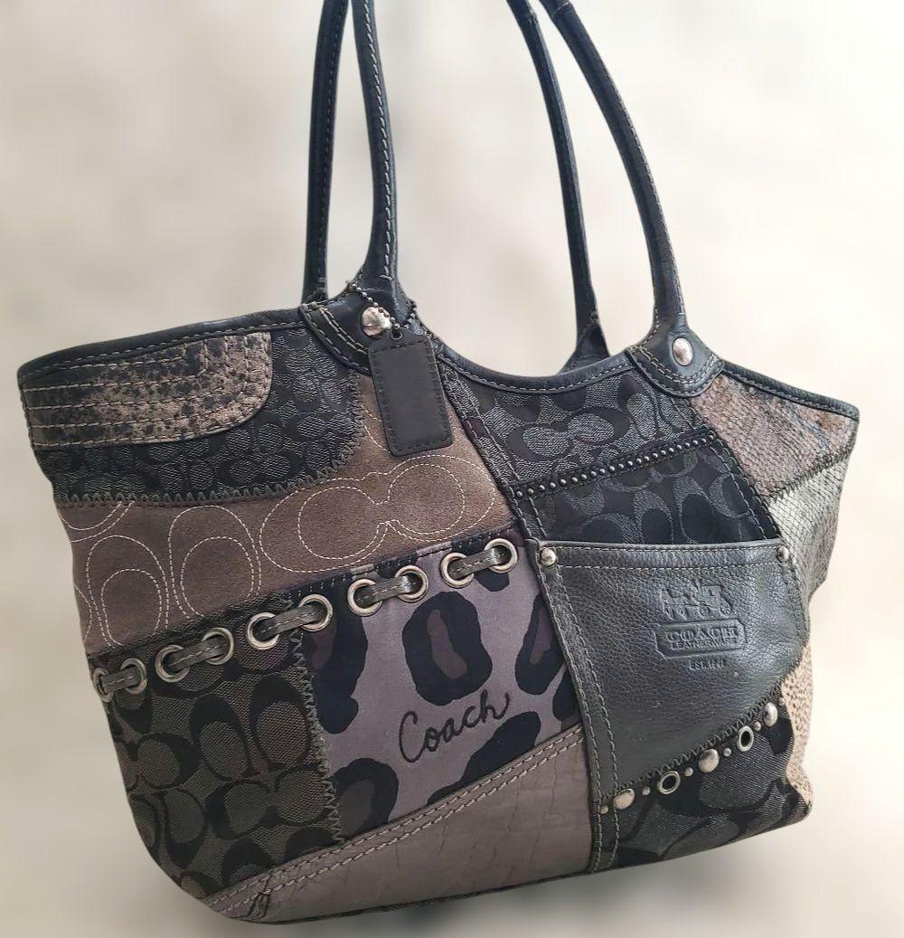 ⭐美品⭐COACH シグネクチャー パッチワーク ショルダーバッグ レザー