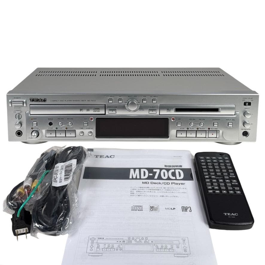 ◆CD録音履歴20時間◆TEAC CDプレーヤー/MDレコーダーMD-70CD