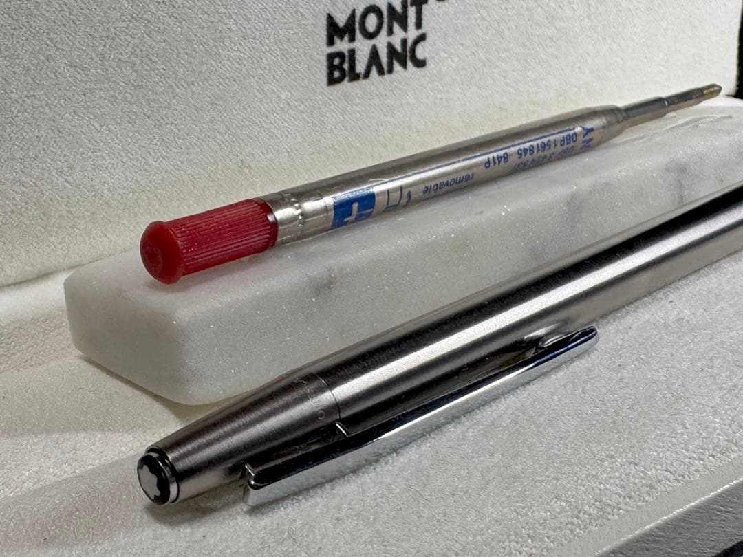 【極美品】MONT BLANC 1970S シルバー スリムライン