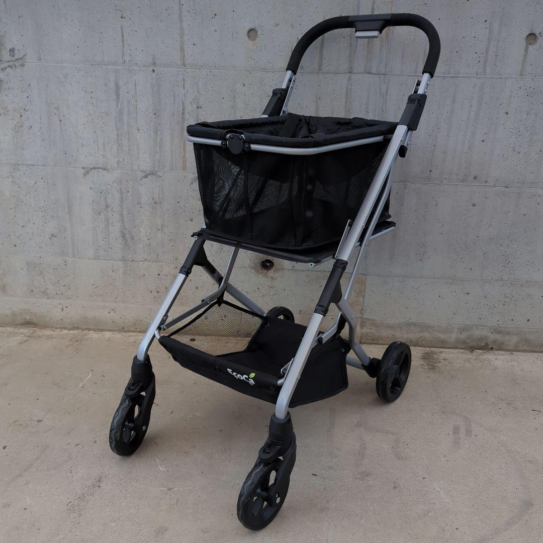EcoCa 折りたたみショッピングカート 黒 エコカ 買い物カート