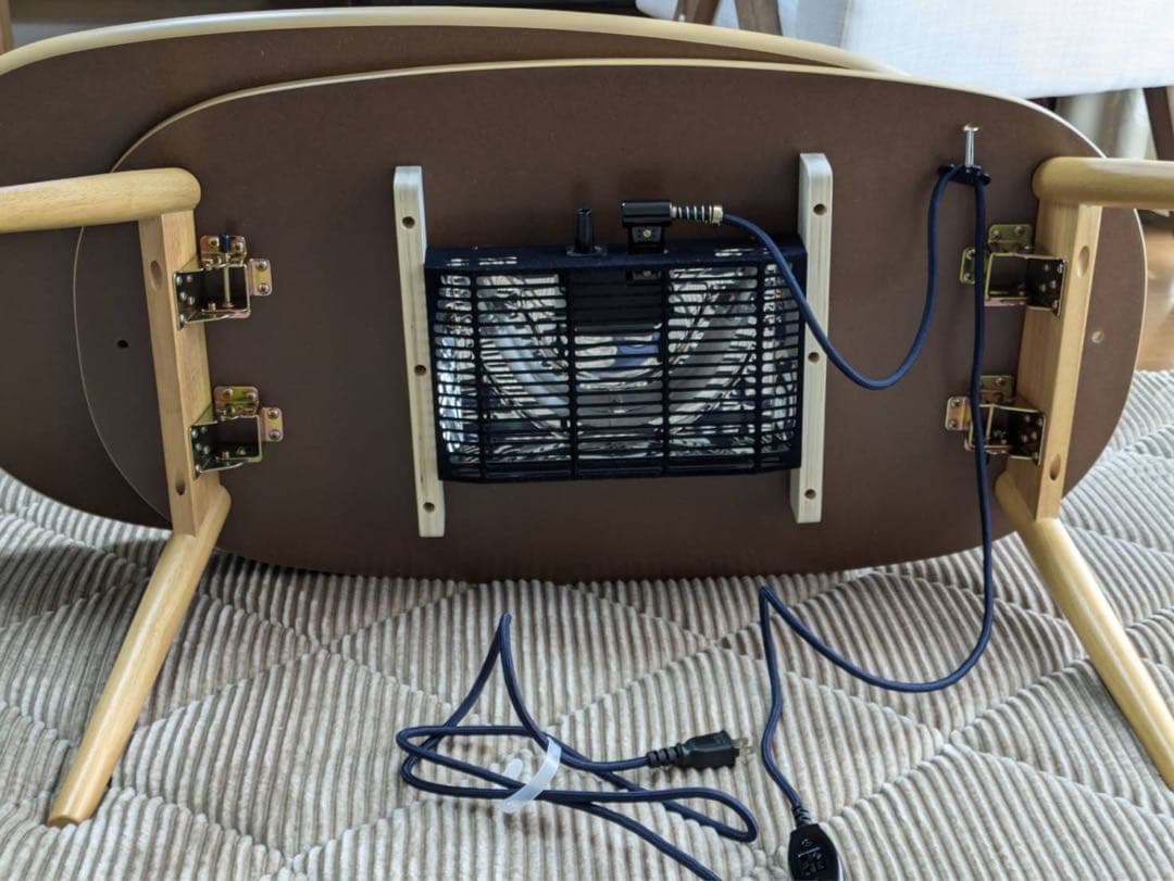 【値下げ！⠀】ナチュラル楕円形電気こたつ