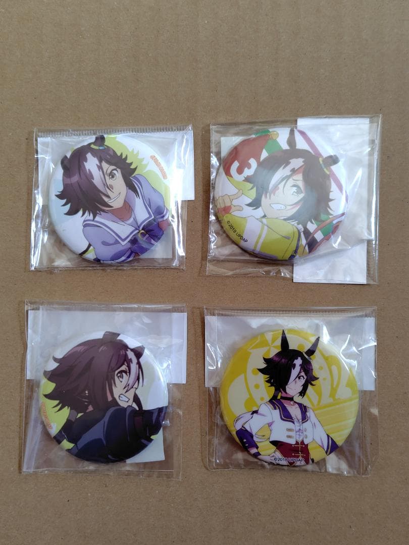 ウマ娘 ウオッカ ゲーマーズガチャ・2nd EVENT 缶バッジ4個セット