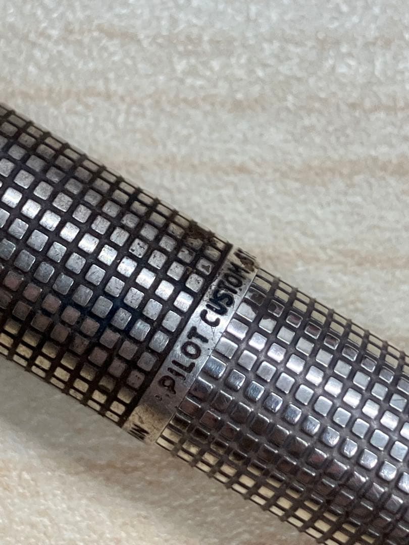 値下！PILOT カスタム 18K-WGスターリングシルバー 万年筆 廃盤