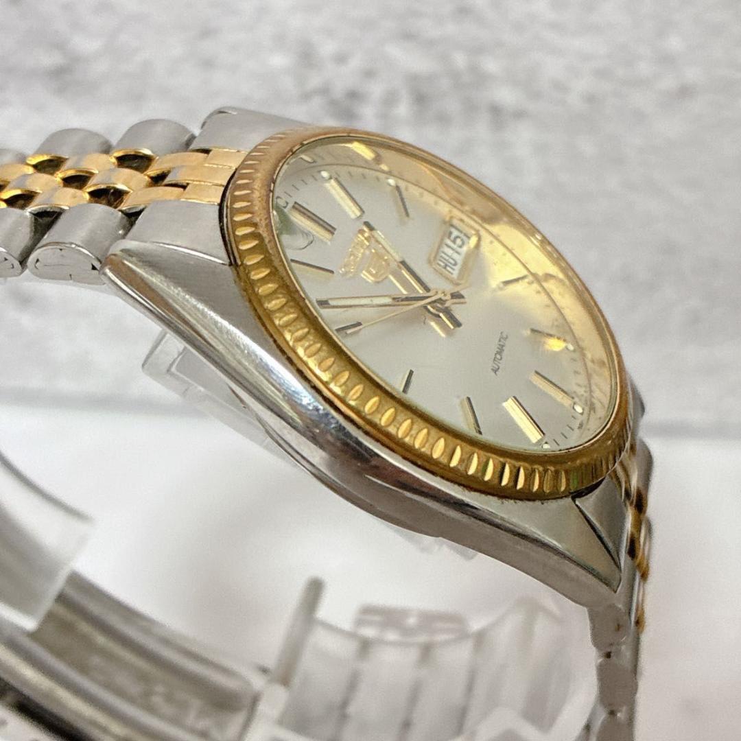 SEIKO5 7S26 セイコーファイブ 腕時計 自動巻き デイデイト ゴールド