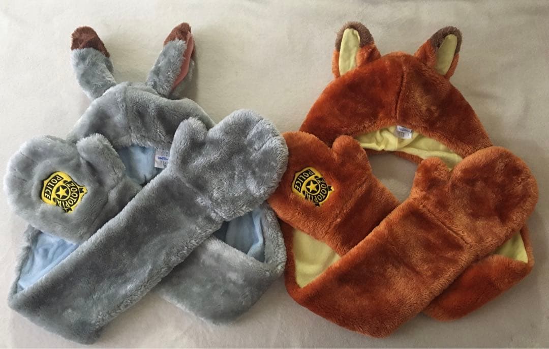 【2点セット】ニックとジュディのマフラーファンキャップ