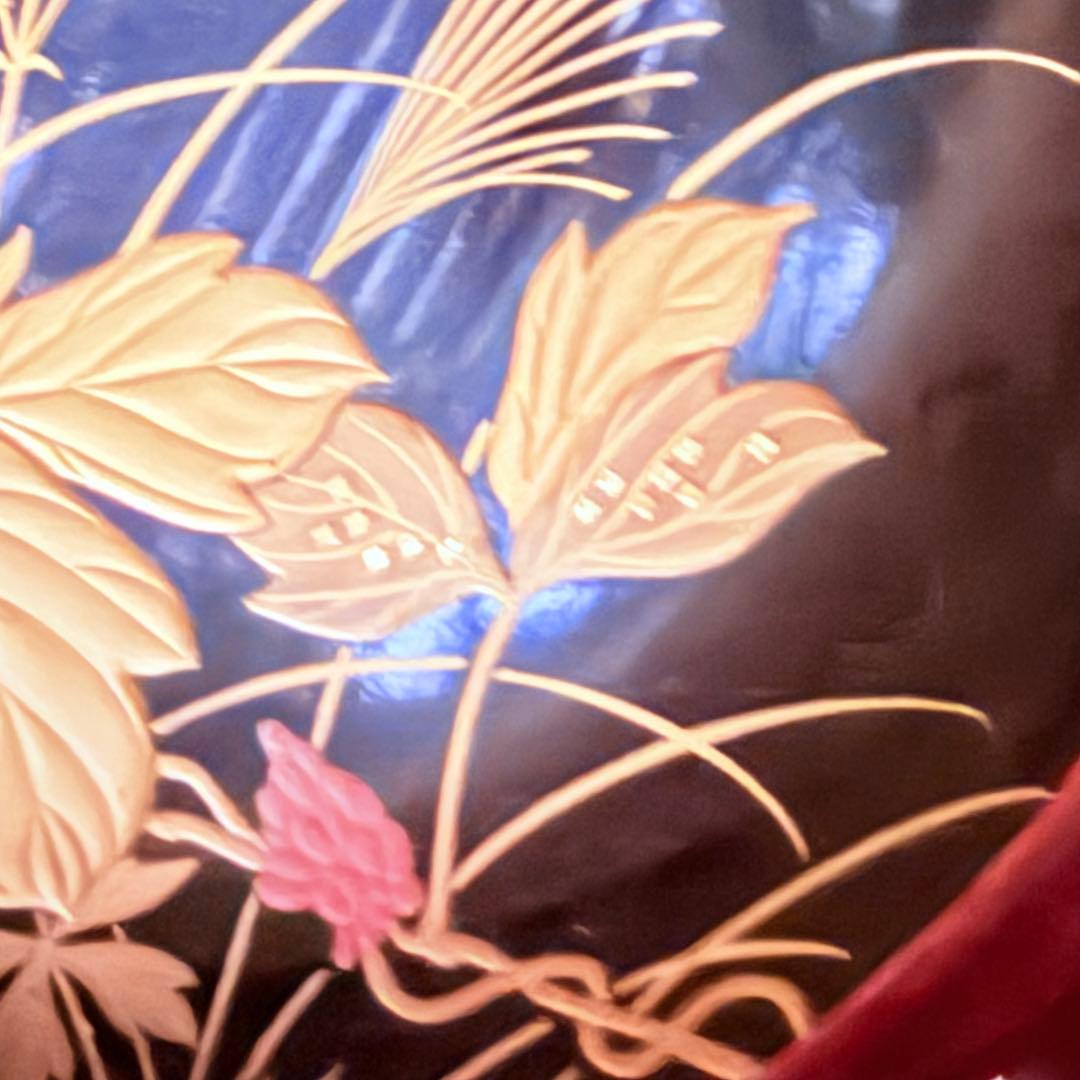 2224様感謝‼️感謝価格‼️超絶JAPAN蒔絵あけぼの❌黒 秋草蒔絵　茶懐石椀5客