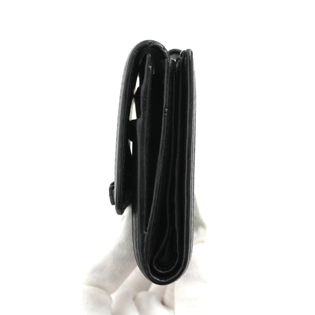 ✨未使用展示品・箱付き✨　PRADA ミニ財布　ヴィッテロムーブ　リボン　黒色